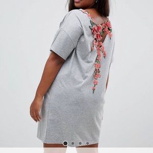 ASOS t-shirt dress with floral detail